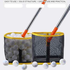 Secchio raccogli palline da ping pong quadrato con fondo a molla sostituibile palline da tennis - Foto 1 di 6