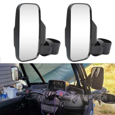 Espejo retrovisor lateral ancho para Yamaha Rhino 450 660 YXZ 1000R Wolverine 1,75"-2" Foto 1 de 4