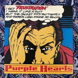 PURPLE HEARTS- FRUSTRATION- 7" 45rpm Vinyl Single Record UK Alt Punk Mod Classic - Picture 1 of 4