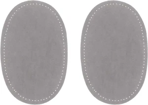 2Pcs Sew-On Fabric Oval Elbow Knee Patches Sweater Trousers Repair Patches Craft - Picture 1 of 7
