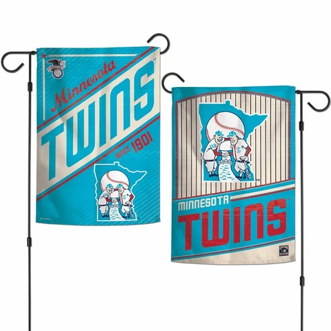 MINNESOTA TWINS COOPERSTOWN COLLECTION 12"X18" 2-SIDED GARDEN FLAG WINCRAFT 🐯 Cover
