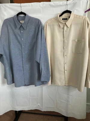 2 camisas de vestir de manga larga para hombre, talla XL Foto 1 de 4