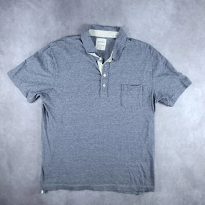 Billy Reid Mens XXL Polo Shirt Grey Short Sleeve Cotton - Picture 1 of 6