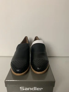 Sandler “Shade” Pointy Toe Flat Shoe Size 42/11 Black Multi RRP $159.95 - Picture 1 of 6