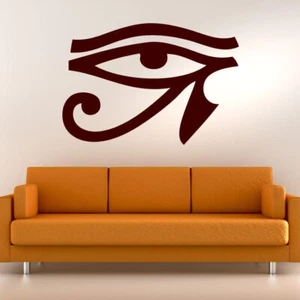 Calcomanía de vinilo dormitorio con jeroglífico egipcio jeroglífico arte de pared Ojo de Horus (AS10094) - Imagen 1 de 2