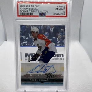 Aaron Ekblad 2022-23 Clear Cut 14-15 Young Guns Rookie Tribute Auto PSA 10 Pop 1 - Picture 1 of 2