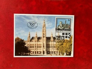 AUSTRIA OSTERREICH 1991 MAXI CARD PHQ FRIEDRICH FREIHERR VON SCHMIDT ARCHITECT - Picture 1 of 2