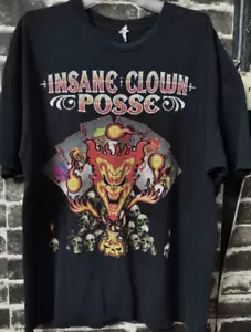 Retro ICP Insane Clown Posse rock band short sleeve black color shirt KV29632 - Picture 1 of 2