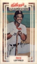 1983 Kellogg's 3-D Super Stars Baseball Jim Rice Boston Red Sox #13