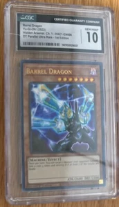 Yugioh Barrel Dragon Hidden Arsenal Holo CGC Graded 10 Gem Not PSA Card - Picture 1 of 3