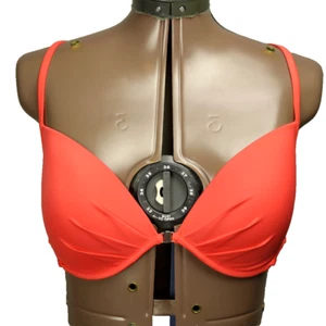 Victoria's Secret Strappy Push Up Front Close Racerback The Fabulous Coral 36D - Picture 1 of 15