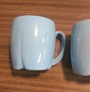 Set 7 tazzine da caffè Frankoma Pottery Robin Blue - Foto 1 di 2