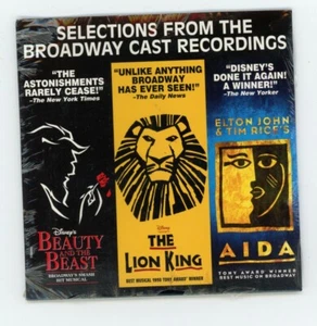 Disney On Broadway Promo CD selections Lion King Beauty & Beast Elton Johns Aida - Imagen 1 de 2