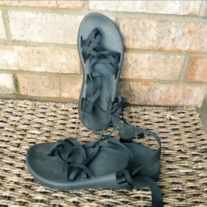 ChacoClassicDUPE BLACK Strap HIKING Sandal(Women 7/8) Comfort Water Sport Shoes - Picture 1 of 8