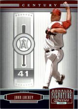 2005 Donruss Signature Century Proofs Silver Angels Baseball Card #5 John Lackey
