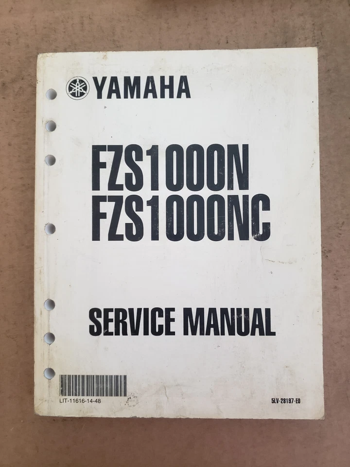 Genuine 2001 FZS1000N FZ  OFFICIAL YAMAHA SHOP SERVICE MANUAL - Image 1 of 1