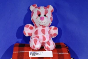 Animal Adventure rosa und rotes Herz Teddybär 2019 Sitzsack Plüsch (310-2018) - Bild 1 von 5
