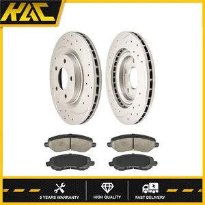 Rotores delanteros perforados pastillas de freno para Mitsubishi Galant Eclipse Outlander 294 mm - Imagen 1 de 11