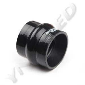 ENVÍO A EE. UU. 4 capas 3,5" pulgadas tubo de manguera de joroba recta turbo tubo acoplador de silicona negro - Imagen 1 de 6