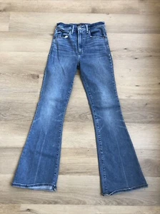 Abercrombie & Fitch Jeans Damen 26 / 2R Blau Flare Ultra High Rise Denim Retro - Bild 1 von 8