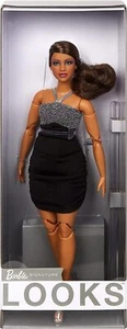 NEW 2022 BARBIE SIGNATURE LOOKS DOLL #12 CURVY BRUNETTE - Picture 1 of 6