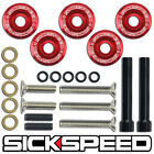 5 PC RED ANODIZED ALUMINIUM VALVE COVER WASHER KIT FOR D-SERIES HONDA CIVIC