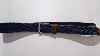 Cinturón Tommy Hilfiger Hombre M Azul Marino Trenzado Logo Estiramiento Foto 1 de 4