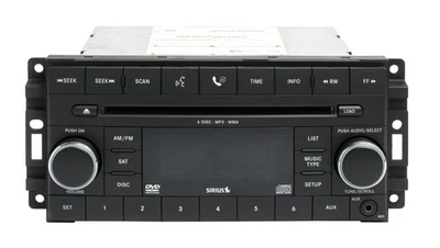 Dodge Caravan Journey Nitro AMFM 2008-10 6 discos CD cara auxiliar REQ 05064932AD Foto 1 de 4