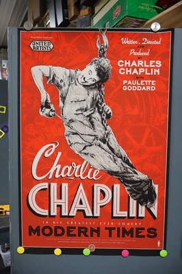 Charlie Chaplin Modern Times United Artists Poster Nautilus Art Prints  /200 - Image 1 of 4