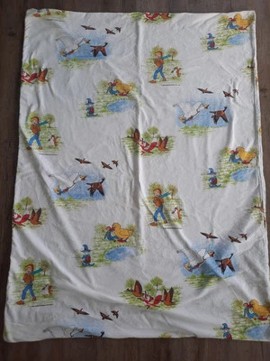 Vintage Infant Crib 48x36 Duvet Cover 1982 Merchandising Muchen Nils Holgersson - Image 1 of 4