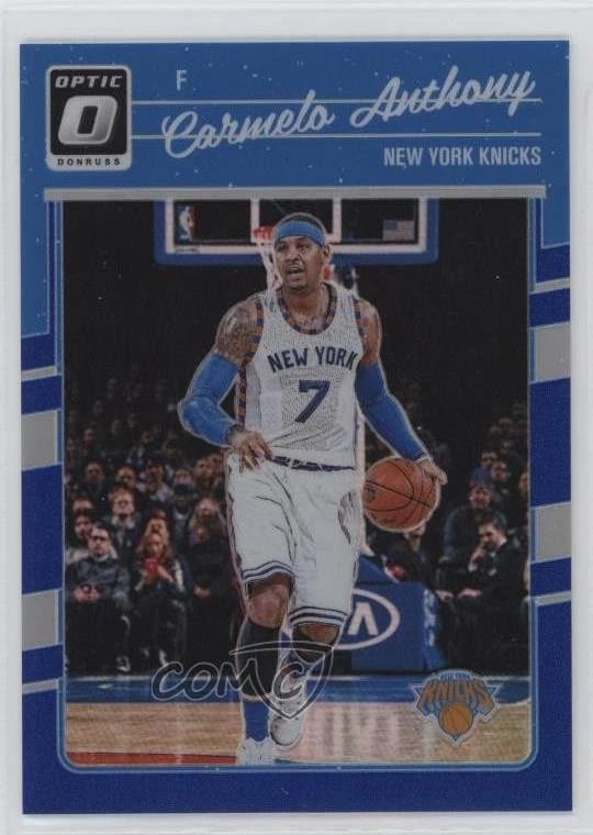 2016-17 Panini Donruss Optic Blue Prizm /49 Carmelo Anthony #59 HOF - Image 1 of 2
