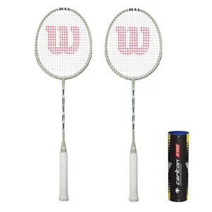 Juego de bádminton Wilson Impact para 2 jugadores que incluye 6 lanzaderas - Imagen 1 de 3