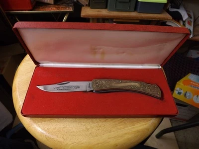 Old Vtg. Large Fancy Parker Renaissance Folding Lockback Pocket Jack Knife - Image 1 of 4