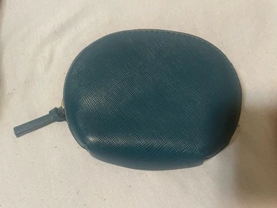 Merona Lagoon turquoise Solid Zip Closure Clutch Change Purse 5" x 2.5" x 2" - Image 1 of 3