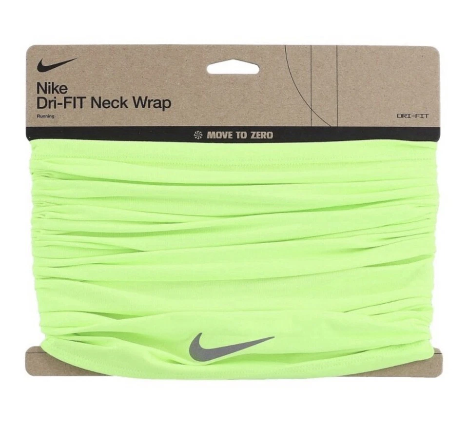 Nike работает шеи надежном Dri-Fit унисекс желтый лайм Athletic Gaiter теплый лицо износ - Изображение 1 из 1