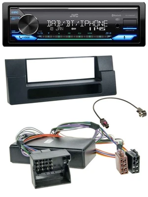 JVC Bluetooth DAB USB MP3 Autoradio für BMW X5 E53 5er E39 Ablagefach Quadlock A - Bild 1 von 4