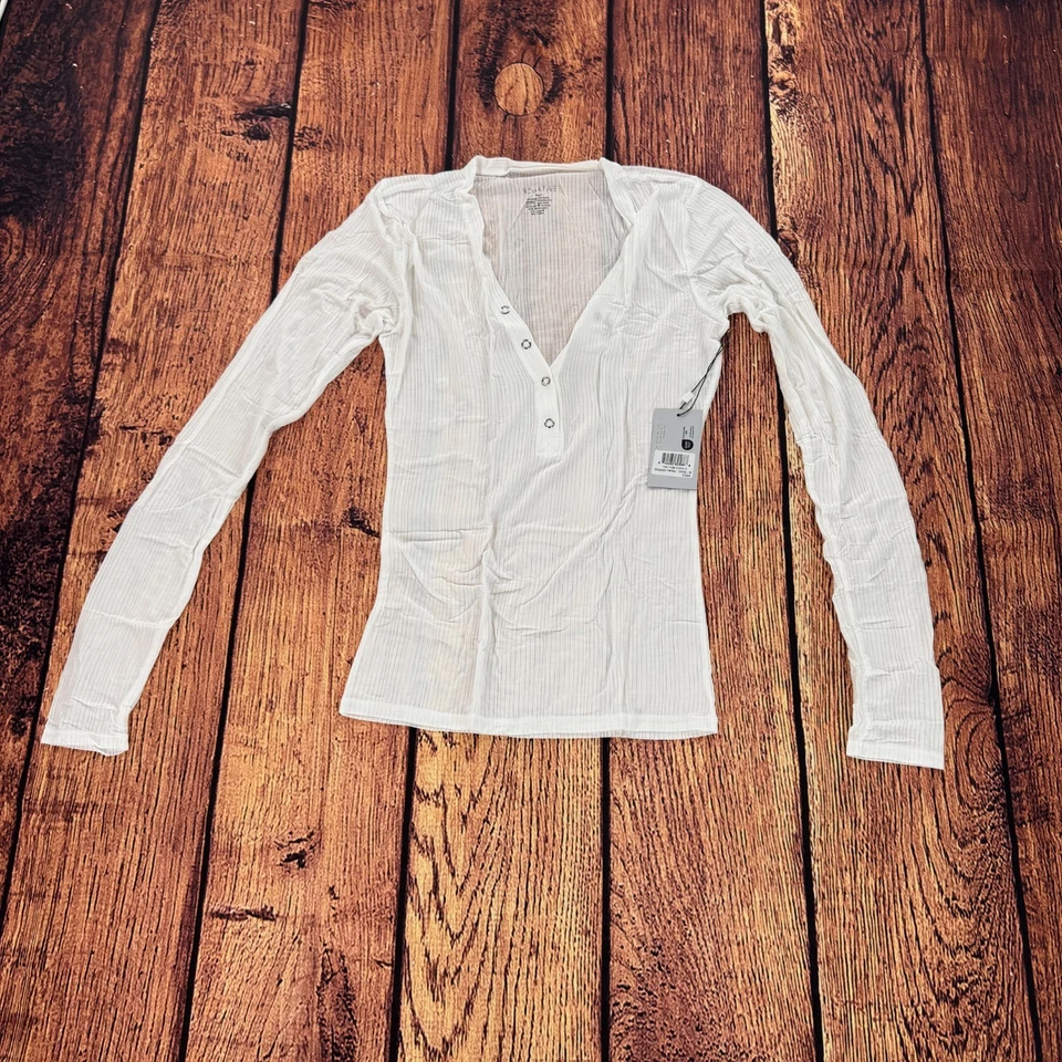 Ropa interior negativa para mujer Henley batida manga larga Top - Varios colores Foto 1 de 1