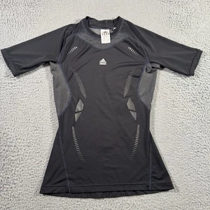 Adidas Shirt Herren M schwarz Kompression TechFit Kurzarm Rundhals ClimaCool - Bild 1 von 14