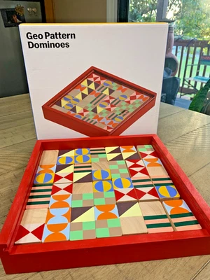 MoMA Geo Pattern Dominoes Set | Museum of Modern Art NYC | Panisa Khunprasert | - Image 1 of 4