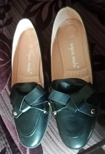 Schwarze Super Mode Slipper Gr. 6 (39) neu ohne Etikett - Bild 1 von 4