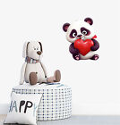 Panda Valentine's Day Heart Wall Art Colourful Laptop Vinyl Sticker Decals a6708