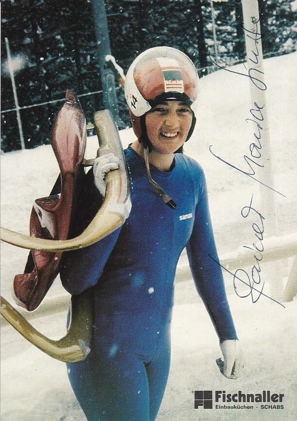 Maria-Luise RAINER - Italien, Bronze WM 1979 Rodeln, Original-Autogramm! - Bild 1 von 1