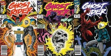 Ghost Rider #32-34 Newsstand Covers (1990-1998) Marvel Comics - 3 Comics