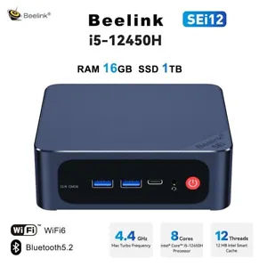 Beelink SEi12 Intel 12450H gaming office home design mini pc 16GB 1TB WiFi6 pc - Picture 1 of 23