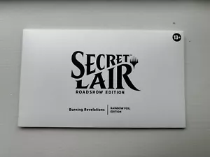 SDCC 2024 Hasbro EX Secret Lair BURNING REVELATIONS Rainbow Foil Edition MTG NEW - Picture 1 of 2