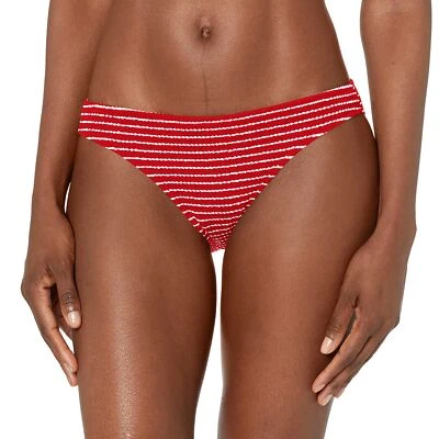 Traje de baño inferior de bikini hipster estándar Seafolly para mujer, chile a rayas junto al mar Foto 1 de 3