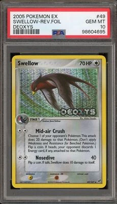 Pokemon Swellow EX Deoxys Reverse Holo #49 PSA 10 Gem Mint - Image 1 of 2