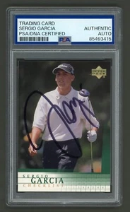 Sergio Garcia Signed 2001 Upper Deck Card #197 (PSA) Pro Golfer Golf Auto - Picture 1 of 2