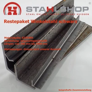 Stahl Restepaket Sonderposten Winkelstahl Winkel L-Profil schwarz ca. 20 kg - Bild 1 von 2