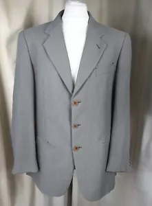 Giorgio Armani Le Collezioni Green Textured Wool Blend Jacket 42R Made in Italy - Picture 1 of 12